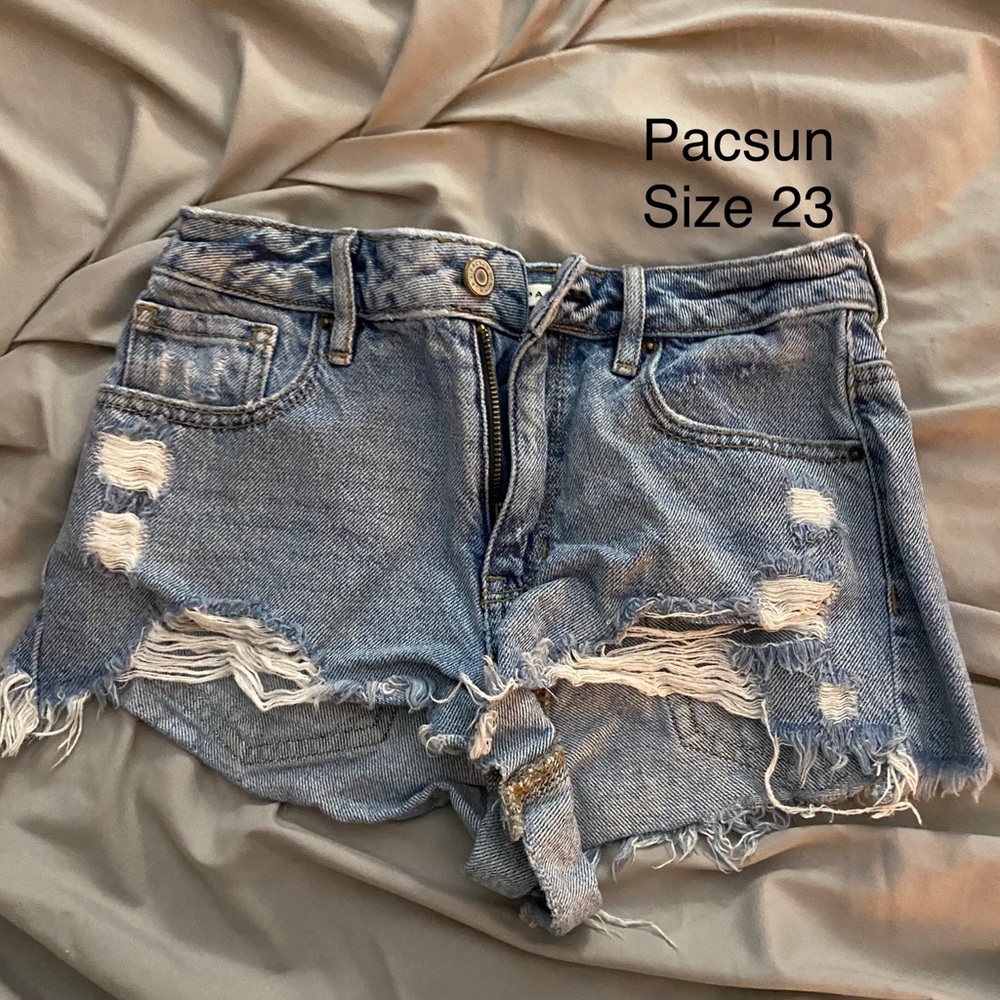 Denim shorts